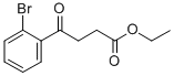 4-(2-ブロモフェニル)-4-オキソ酪酸エチル 化学構造式