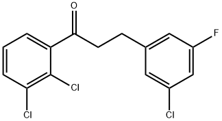 3-(3-CHLORO-5-FLUOROPHENYL)-2',3'-DICHLOROPROPIOPHENONE Structure