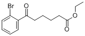 6-(2-ブロモフェニル)-6-オキソヘキサン酸エチル 化学構造式