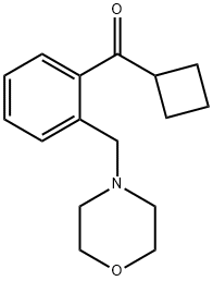 シクロブチル2-(モルホリノメチル)フェニルケトン 化学構造式