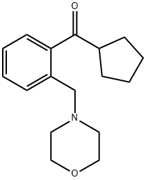 CYCLOPENTYL 2-(MORPHOLINOMETHYL)PHENYL KETONE Structure