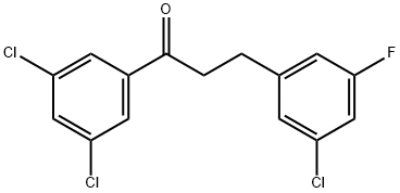 3-(3-CHLORO-5-FLUOROPHENYL)-3',5'-DICHLOROPROPIOPHENONE Structure