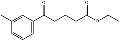 5-(3-メチルフェニル)-5-オキソ吉草酸エチル 化学構造式