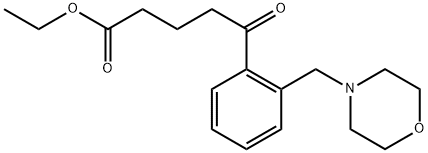 5-[2-(モルホリノメチル)フェニル]-5-オキソ吉草酸エチル 化学構造式