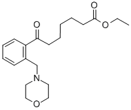 ETHYL 7-[2-(MORPHOLINOMETHYL)PHENYL]-7-OXOHEPTANOATE Structure