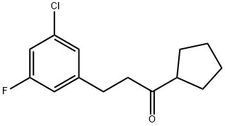 2-(3-CHLORO-5-FLUOROPHENYL)ETHYL CYCLOPENTYL KETONE