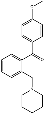 4'-METHOXY-2-PIPERIDINOMETHYL BENZOPHENONE Structure