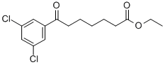 7-(3,5-ジクロロフェニル)-7-オキソヘプタン酸エチル 化学構造式