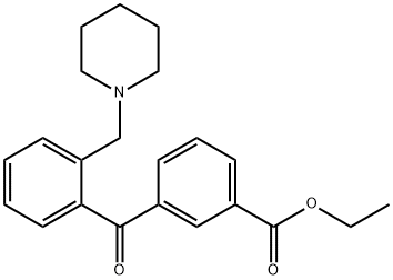 3'-CARBOETHOXY-2-PIPERIDINOMETHYL BENZOPHENONE Structure