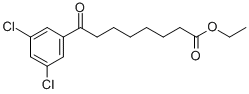 ETHYL 8-(3,5-DICHLOROPHENYL)-8-OXOOCTANOATE Struktur