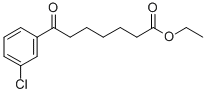 7-(3-クロロフェニル)-7-オキソヘプタン酸エチル 化学構造式