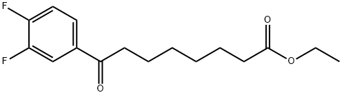 ETHYL 8-(3,4-DIFLUOROPHENYL)-8-OXOOCTANOATE Struktur