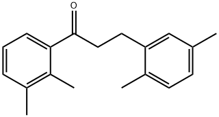 2',3'-ジメチル-3-(2,5-ジメチルフェニル)プロピオフェノン 化学構造式