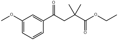 ETHYL 2,2-DIMETHYL-4-(3-METHOXYPHENYL)-4-OXOBUTYRATE Structure