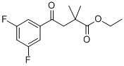 ETHYL 4-(3,5-DIFLUOROPHENYL)-2,2-DIMETHYL-4-OXOBUTYRATE price.