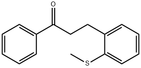 3-(2-チオメチルフェニル)プロピオフェノン 化学構造式