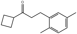 シクロブチル2-(2,5-ジメチルフェニル)エチルケトン 化学構造式