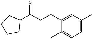 CYCLOPENTYL 2-(2,5-DIMETHYLPHENYL)ETHYL KETONE Structure