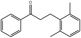 3-(2,6-ジメチルフェニル)プロピオフェノン 化学構造式