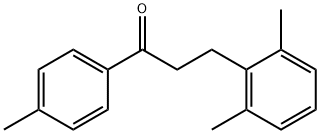 3-(2,6-ジメチルフェニル)-4'-メチルプロピオフェノン 化学構造式