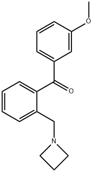 2-AZETIDINOMETHYL-3'-METHOXYBENZOPHENONE Structure