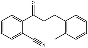 2'-CYANO-3-(2,6-DIMETHYLPHENYL)PROPIOPHENONE 化学構造式