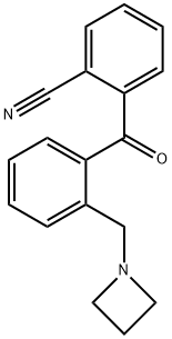 2-AZETIDINOMETHYL-2'-CYANOBENZOPHENONE Structure