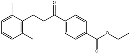 4'-CARBOETHOXY-3-(2,6-DIMETHYLPHENYL)PROPIOPHENONE Struktur