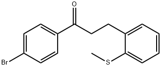 4'-BROMO-3-(2-THIOMETHYLPHENYL)PROPIOPHENONE Structure