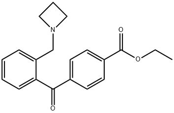 2-AZETIDINOMETHYL-4'-CARBOETHOXYBENZOPHENONE Structure