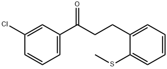 3'-CHLORO-3-(2-THIOMETHYLPHENYL)PROPIOPHENONE Struktur