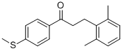 3-(2,6-ジメチルフェニル)-4'-チオメチルプロピオフェノン 化学構造式