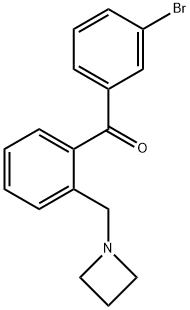 2-AZETIDINOMETHYL-3'-BROMOBENZOPHENONE Structure