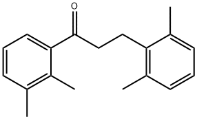 2',3'-ジメチル-3-(2,6-ジメチルフェニル)プロピオフェノン 化学構造式
