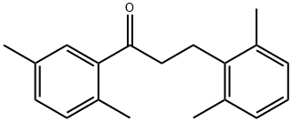 2',5'-ジメチル-3-(2,6-ジメチルフェニル)プロピオフェノン 化学構造式
