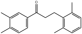 3',4'-DIMETHYL-3-(2,6-DIMETHYLPHENYL)PROPIOPHENONE 化学構造式