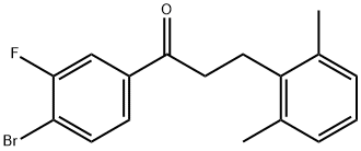 4'-BROMO-3-(2,6-DIMETHYLPHENYL)-3'-FLUOROPROPIOPHENONE