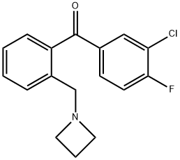 2'-AZETIDINOMETHYL-3-CHLORO-4-FLUOROBENZOPHENONE Structure