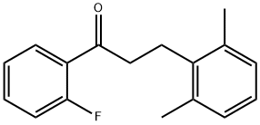3-(2,6-DIMETHYLPHENYL)-2'-FLUOROPROPIOPHENONE Structure