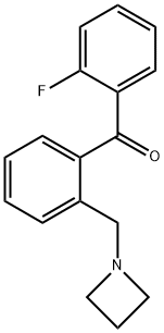 2-アゼチジノメチル-2'-フルオロベンゾフェノン 化学構造式