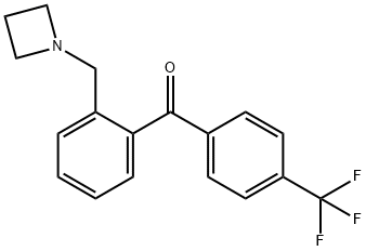 2-AZETIDINOMETHYL-4'-TRIFLUOROMETHYLBENZOPHENONE 结构式