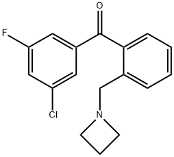 2'-AZETIDINOMETHYL-3-CHLORO-5-FLUOROBENZOPHENONE