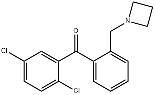 2'-アゼチジノメチル-2,5-ジクロロベンゾフェノン 化学構造式