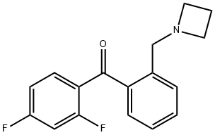 2'-AZETIDINOMETHYL-2,4-DIFLUOROBENZOPHENONE Struktur