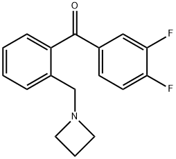 2'-AZETIDINOMETHYL-3,4-DIFLUOROBENZOPHENONE