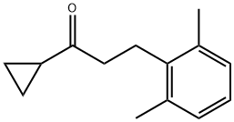 シクロプロピル2-(2,6-ジメチルフェニル)エチルケトン 化学構造式