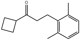 CYCLOBUTYL 2-(2,6-DIMETHYLPHENYL)ETHYL KETONE 结构式