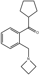 2-(AZETIDINOMETHYL)PHENYL CYCLOPENTYL KETONE Structure