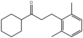シクロヘキシル2-(2,6-ジメチルフェニル)エチルケトン 化学構造式