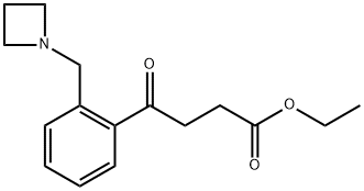 ETHYL 4-[2-(AZETIDINOMETHYL)PHENYL]-4-OXOBUTYRATE Structure